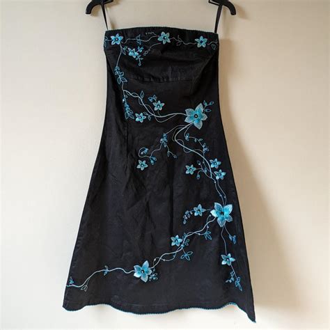 Vintage 00s Jane Norman strapless mini dress with... - Depop