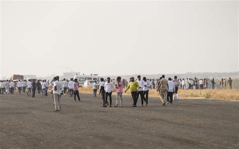 Where 'Dada' fell: Mourners and farmers gather at edge of Baramati runway