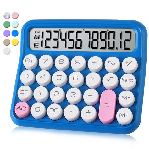 Mechanical Switch Calculator 12 Digit,Desktop Large Display and Big ...