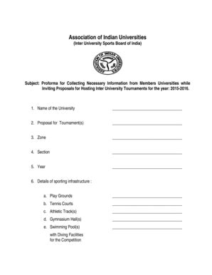 Fillable Online aiuweb Proforma for Hosting Inter University ...