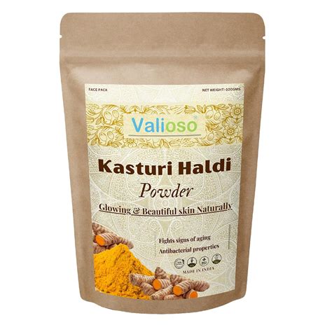 Valioso Pure Kasturi Haldi Powder For Face Beauty/Wild Turmeric Powder ...