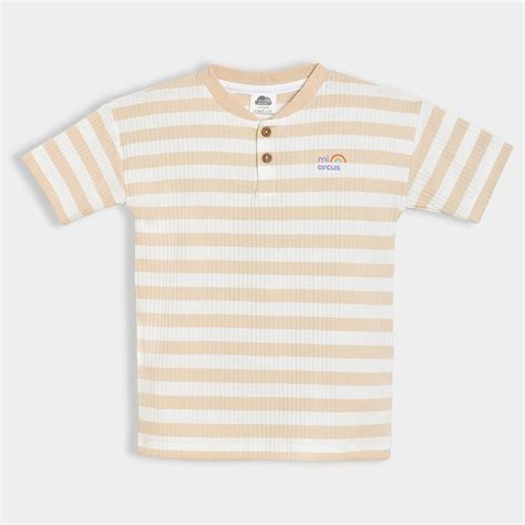 Mi Arcus - Mummy & Me Pale Striper T-Shirt - Half Sleeve T-Shirt