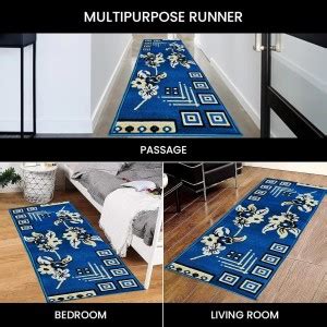 AS HANDLOOM Blue Acrylic Runner - Buy AS HANDLOOM Blue Acrylic Runner ...