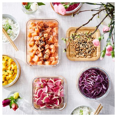 IKEA 365+ food container, rectangular/glass, 1.0 l (34 oz) - IKEA