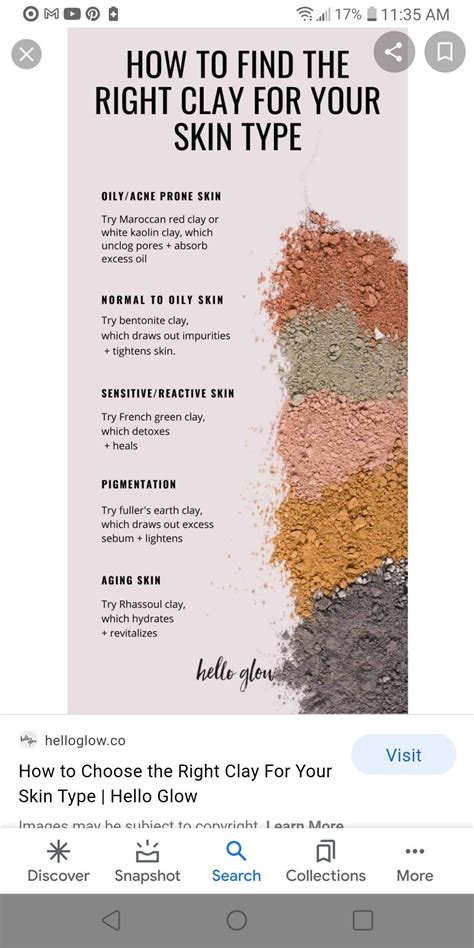 Clay info | Diy skin care recipes, Homemade skin care recipes, Skin ...