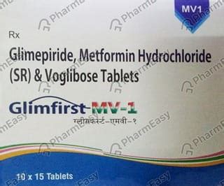Glimfirst Mv1 Strip Of 10 Tablets: Uses, Side Effects, Price & Dosage ...