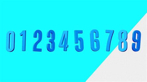 Numbers set PSD, High Quality Free PSD Templates for Download | Freepik