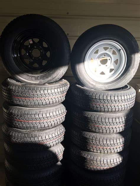 5 lug 15” trailer wheels and 205/75/15 trailer tires for Sale in ...