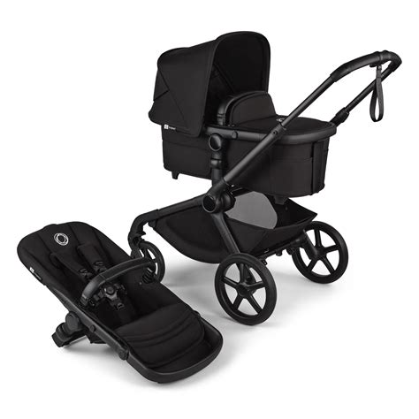 Bugaboo Kangaroo Stroller With Bassinet Black/Midnight Black | Baby Bunting NZ