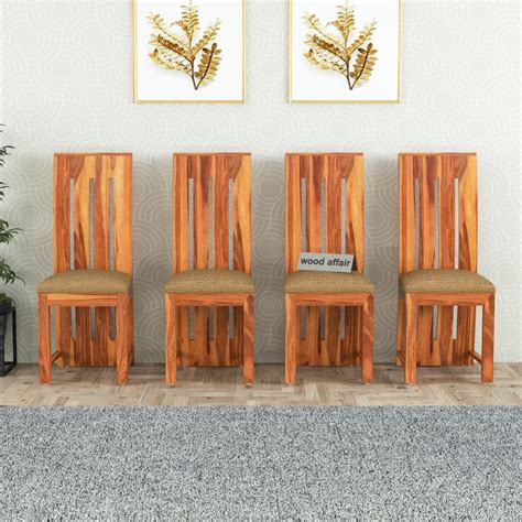 VINAYAK ART PLACE Solid Sheesham Wood Dining Chairs Only | Wooden Set ...