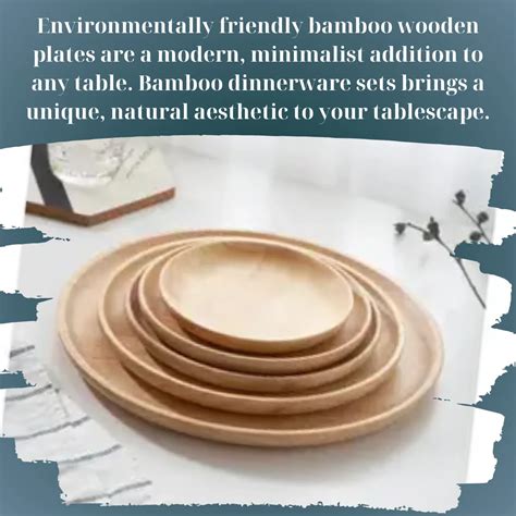 Eco Friendly Disposable Plates Heavy Duty Dinner Party Bamboo Fiber ...