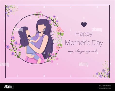 Card for the international mother s day. Vector illustration with text ...