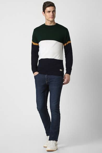 Buy Men Multi Patterned Round Crew Neck Sweater Online - 939354 | Peter ...