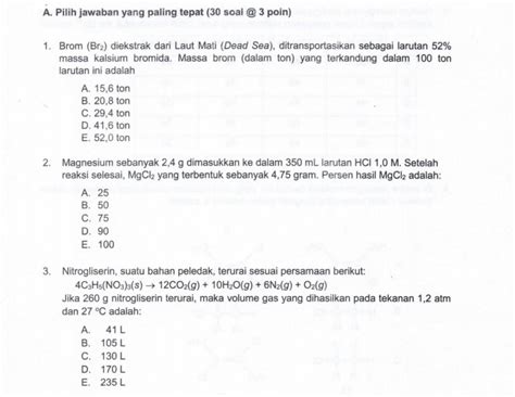Contoh Soal OSN Kimia: Persiapan Menuju Kemenangan