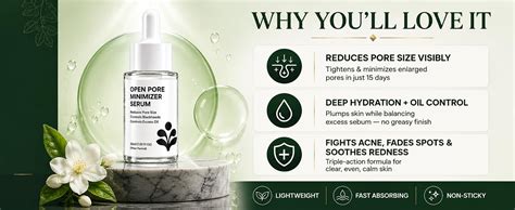 The Wellness Shop Open Pore Minimizer Face Serum 30ml | Enriched with ...