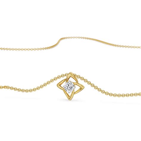 Buy Raha Solitaire Lab Grown Diamond Necklace Online At Emori