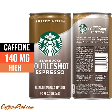 Starbucks Doubleshot Espresso Caffeine: How Much is in?