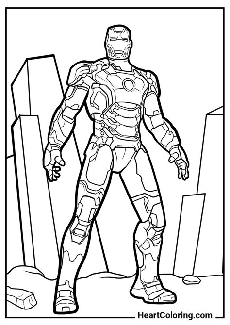 Iron Man Coloring Pages