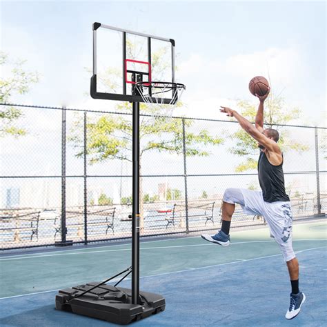 MaxKare 44 In. Basketball Hoop Basketball System, 6 Ft. 7 In. to 10 Ft ...