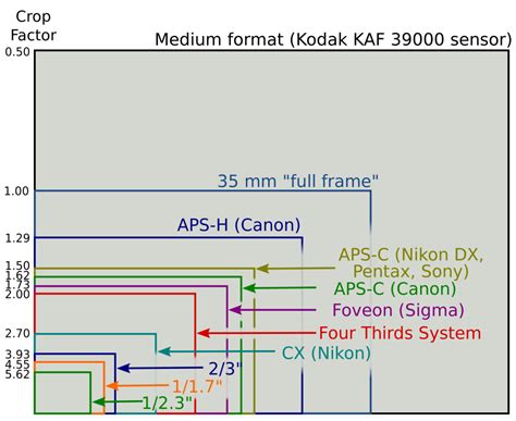 Camera Sensor Plate Sizes 的图像结果