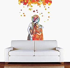 Buy VCREATE DECOR Radha Krishna Wall Sticker & Decal (PVC Vinyl,Size ...