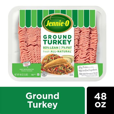 Jennie-O, Fresh Ground Turkey Tray, 93% Lean, 3 lb – Walmart Inventory ...