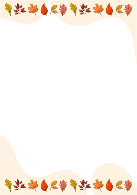10 best free printable fall leaf borders pdf for free at – Artofit