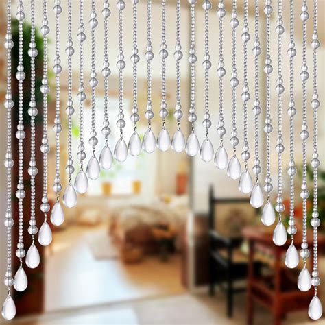 Amazon.com: Osunnus Crystal Glass Beaded Curtain for Doorway Hanging ...