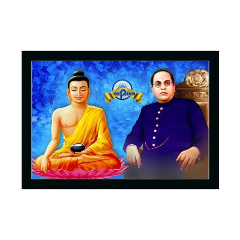 Dharvika Innovations ® Buddha and Ambedkar photo frames for wall ...