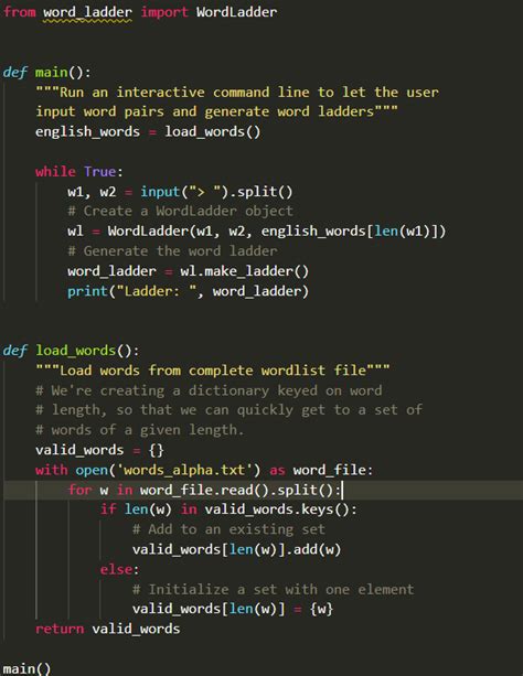 Word Ladder Python Solution 的图像结果