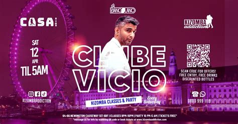 London's No.1 Kizomba Party: Clube Vicio - with DJ Bangolano in London ...