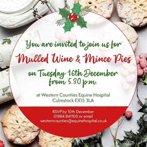 MULLED WINE & MINCE PIES 🥧 🍷, Western Counties Equine Hospital ...