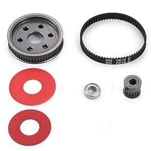 Buy RCHUBAM 3.17/5.0mm Belt Drive Transmission Gears System for 1/10 RC ...