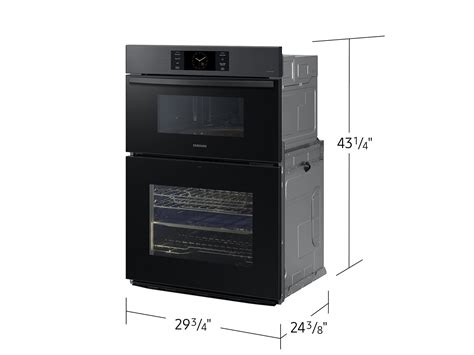 Samsung - NQ70CG700DMT - Bespoke 30" Microwave Combination Wall Oven with with Flex Duo™ in ...