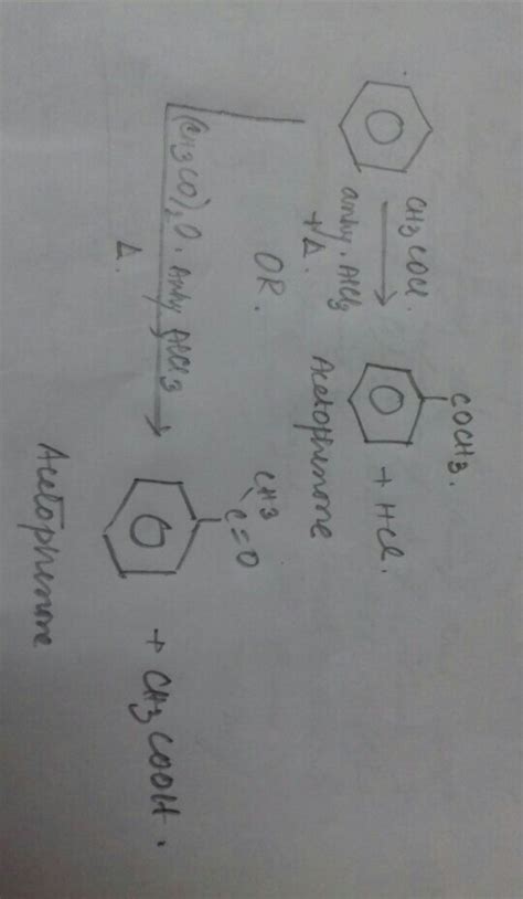 how will you convert benzene to acetophenone - Brainly.in
