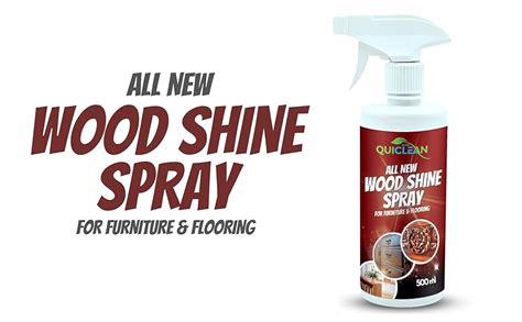 Quiclean All New Wood Shine Spray For Furniture 500ml | Natural Wood ...