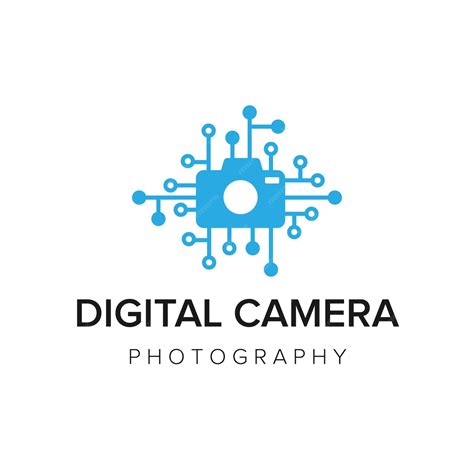 Digital camera logo icon vector template | Premium Vector