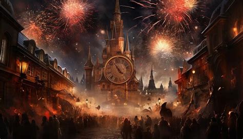 A square crowded with people a large clock tower is the backdrop as ...