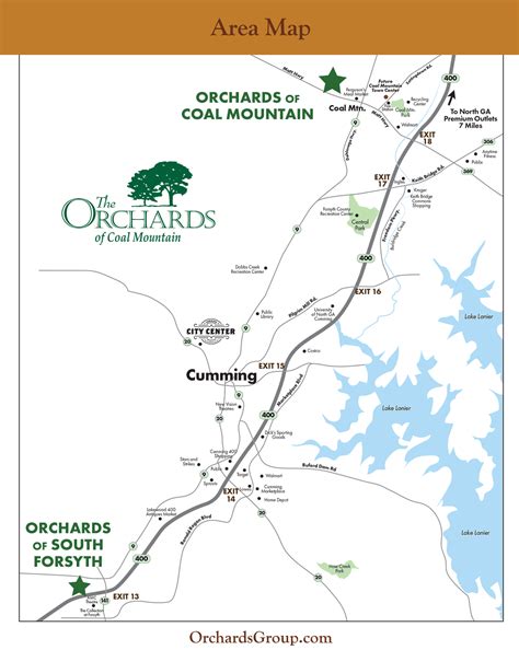 Coal Mountain Siteplan and Area Map | Atlanta Active Adult Communities ...
