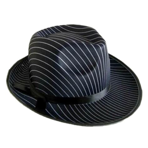 Squirrel Products White Pinstripe Fedora Hat for Men or Women - Unisex ...