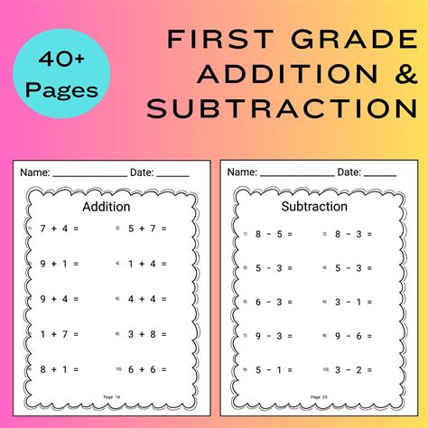 Grade One Math Worksheets 的图像结果