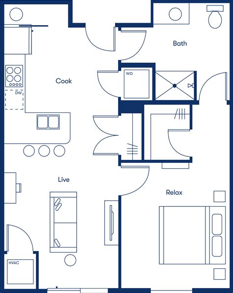 One Bedroom Floor Plan Furniture Layout 3d Floor Bedroom Plans Plan ...