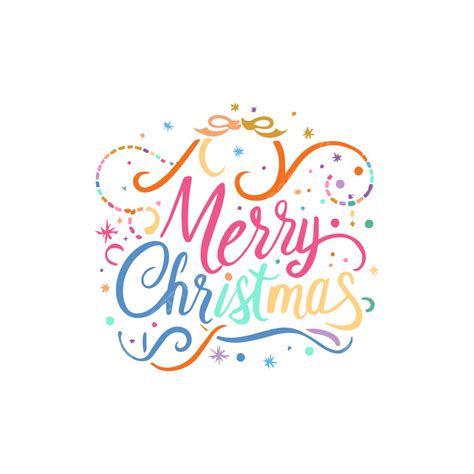 Merry Christmas Hand Drawn Lettering Vector, Merry, Christmas ...