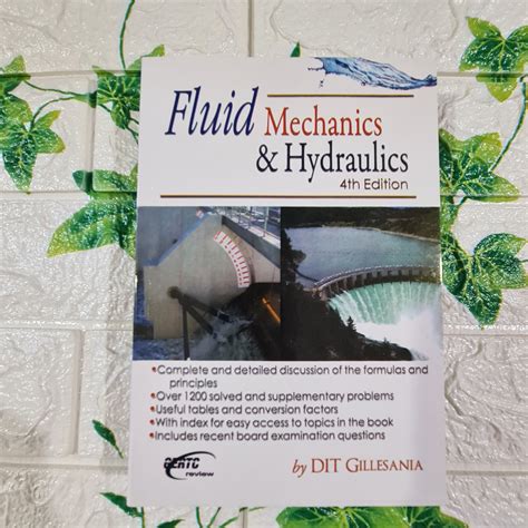 Fluid Mechanics And Hydraulics Revised Edition By Gillesania Pdf ...