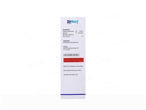 Buy Zitmoist Oil Free Moisturiser Gel Online at Best Price | Clinikally