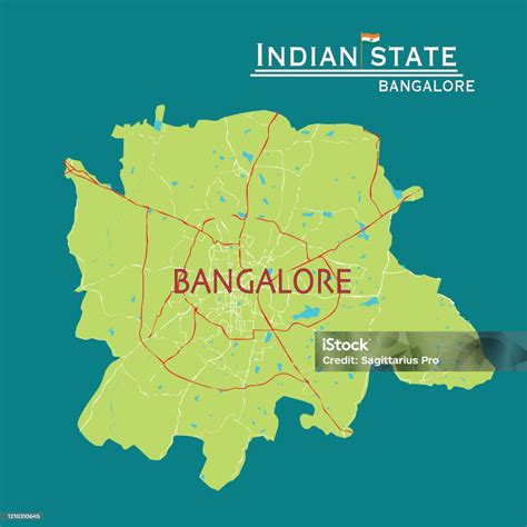 Detailed Vector Bangalore Map With Background Bangalore City Map Stock Illustration - Download ...