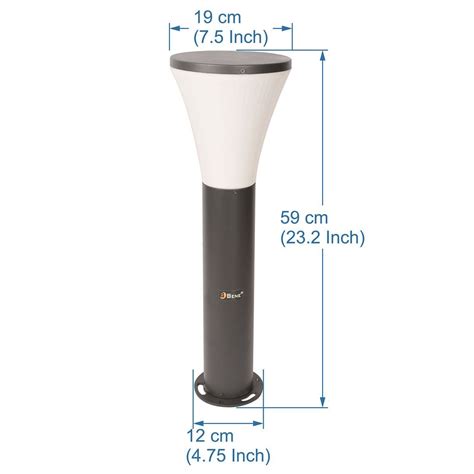 Buy Rio Bollard Aluminium Light 59 cms (Milky ,Grey) at Best Price in India