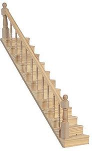 Generic Jane Dollhouse Staircase With Banister Ready Made Builders ...