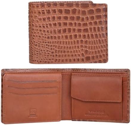 Buy RAZNADO Men’s Genuine Leather Bi-Fold Wallet | Crocodile Textured ...