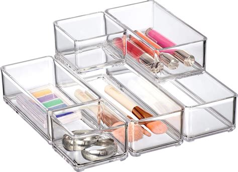 Amazon.com: STORi SimpleSort 3-Piece Stackable Clear Drawer Organizer ...